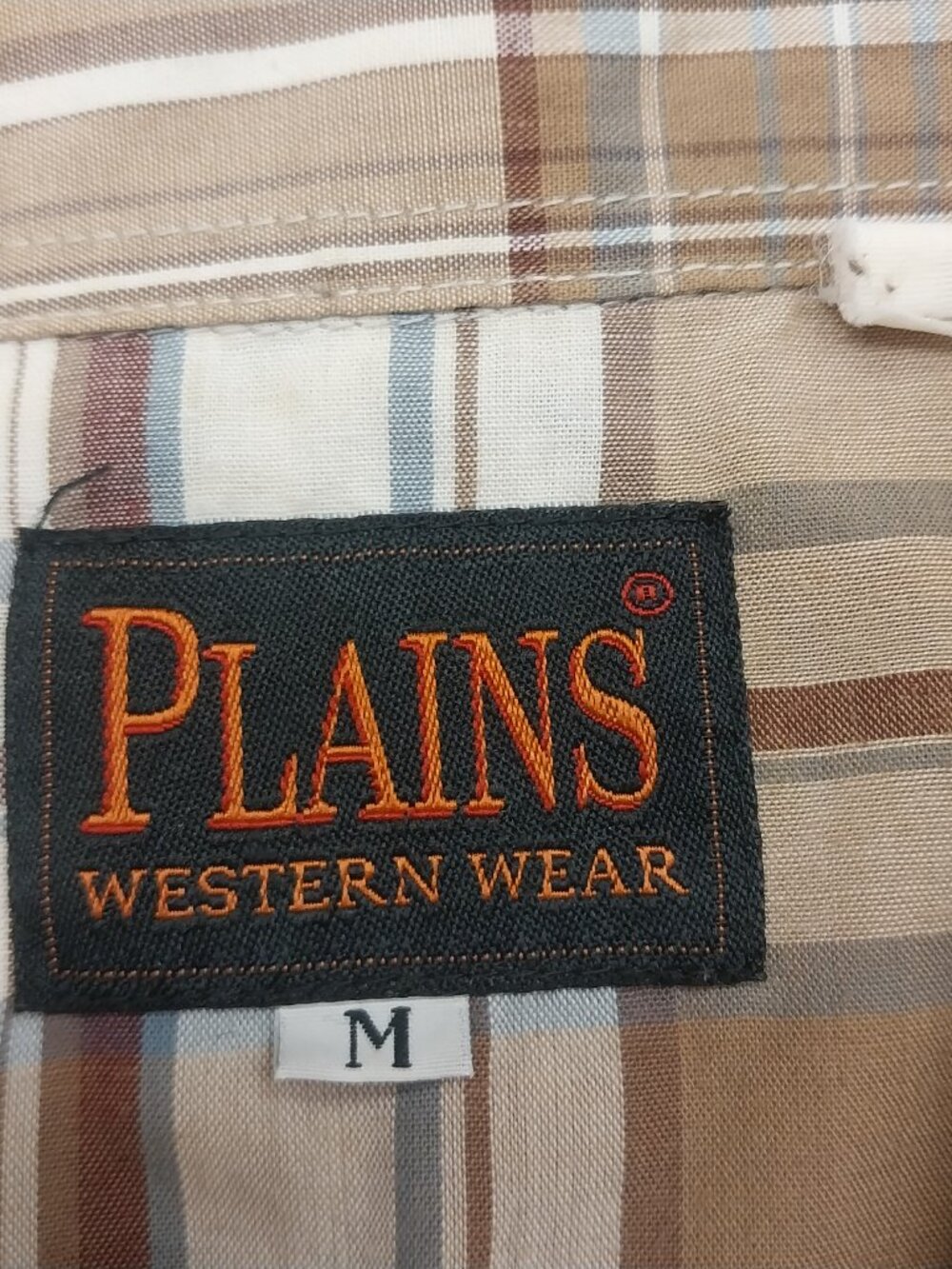 PLAINS WESTERN WEAR PEARL SNAP PLAID SIZE M SHORT SLEEVE SHIRT - Picture 10 of 13